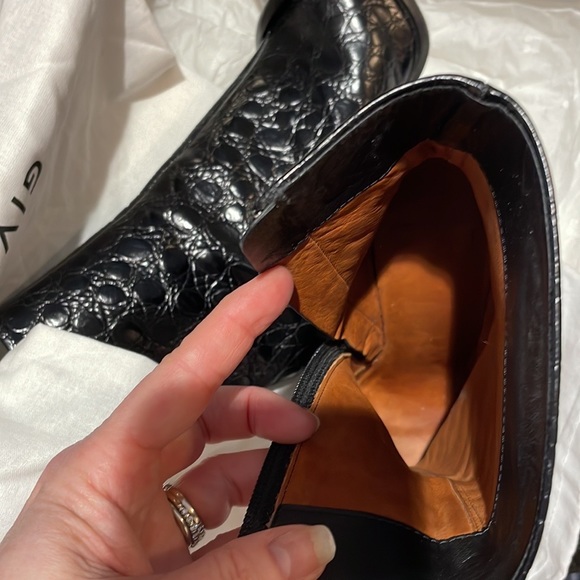 Givenchy Doodle Ankle Boot Black Croc Print Size 38.5. - Picture 11 of 14